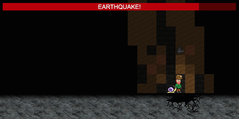 Earthquake caused by mining the bottom of the mine in Beldamos Miner.