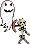 Skeletons And Ghosts monsters in Beldamos Miner.